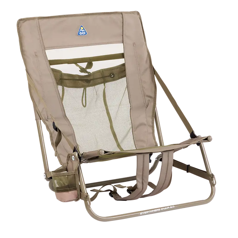 Micro-Folding Everywhere Chair 2 - Choice 656 - Space-Saving Micro-Folding Chair for Backpacking - Aged Fatigue