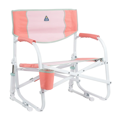 Lightweight Messenger Grab & Go Rocker - Choice 551 - Space-Saving Micro-Folding Chair for Backpacking - Coral