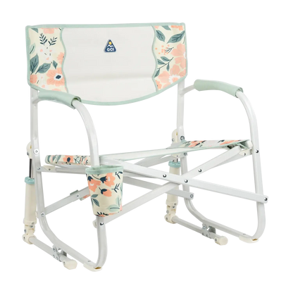 Lightweight Messenger Grab & Go Rocker - Choice 551 - Space-Saving Micro-Folding Chair for Backpacking - Floral Bouquet