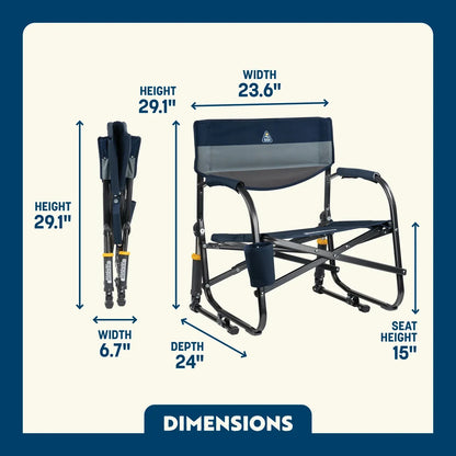 Lightweight Messenger Grab & Go Rocker - Choice 551 - Space-Saving Micro-Folding Chair for Backpacking Detail