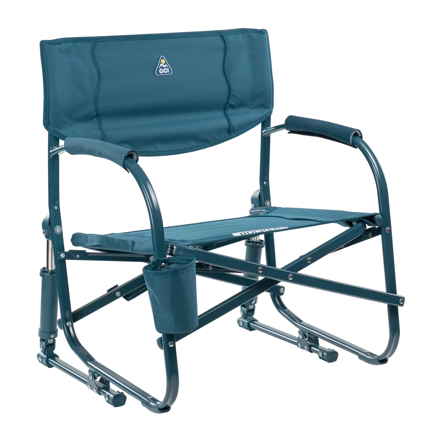 Lightweight Messenger Grab & Go Rocker - Choice 551 - Space-Saving Micro-Folding Chair for Backpacking - Teal
