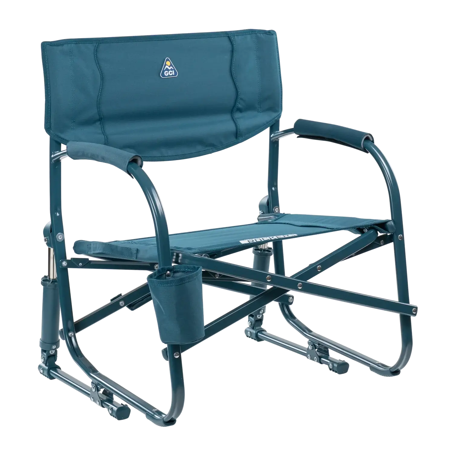 Lightweight Messenger Grab & Go Rocker - Choice 551 - Space-Saving Micro-Folding Chair for Backpacking - Teal