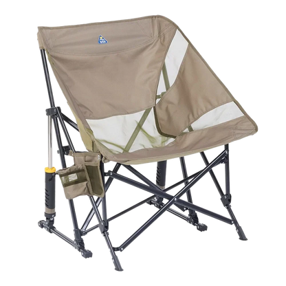 Premium All-Weather Pod Rocker Elite - Choice 832 - RoadTrip Rocker Smooth Motion Camp Chair - Aged Fatigue