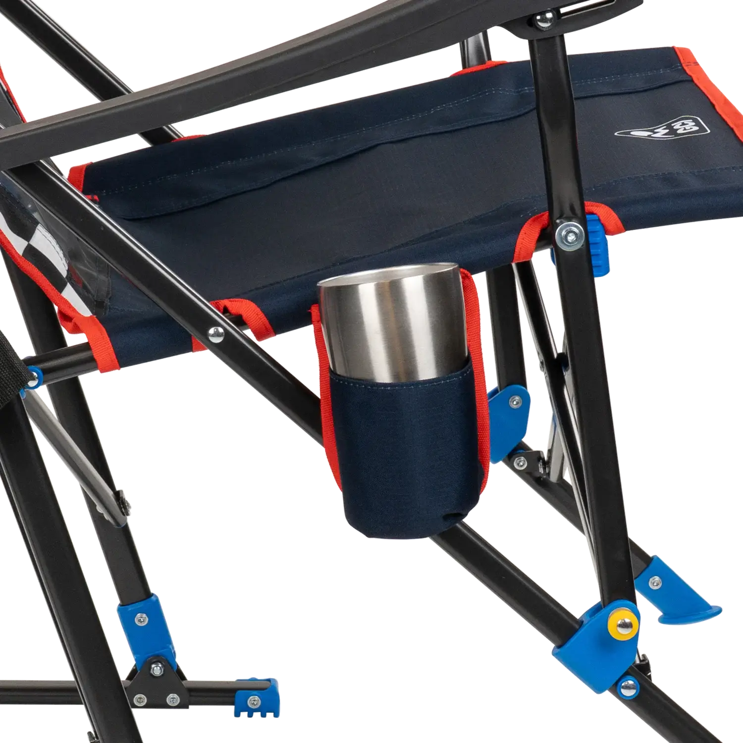 Premium All-Weather RoadTrip Rocker - NASCAR For Him - Choice 453 - Patented Spring-Action Rocking Chair for Camping Detail