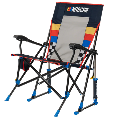 Premium All-Weather RoadTrip Rocker - NASCAR For Him - Choice 453 - Patented Spring-Action Rocking Chair for Camping Detail
