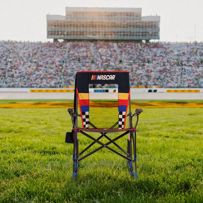 Premium All-Weather RoadTrip Rocker - NASCAR For Him - Choice 453 - Patented Spring-Action Rocking Chair for Camping Detail
