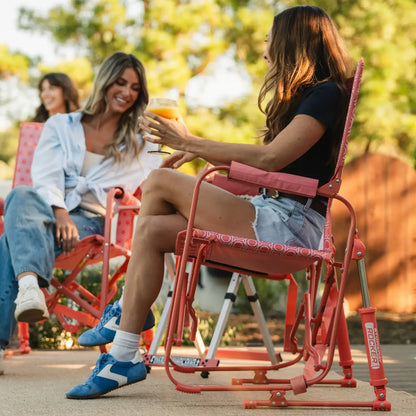 Lightweight Messenger Stowaway Rocker - Choice 794 - Premium Slim-Fold Compact Chair with Messenger Bag Detail
