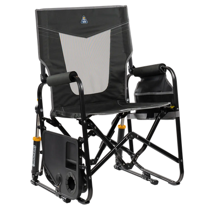 Smooth Motion Stowaway Rocker with Side Table - Choice 253 - Patented Spring-Action Rocking Chair for Camping Detail