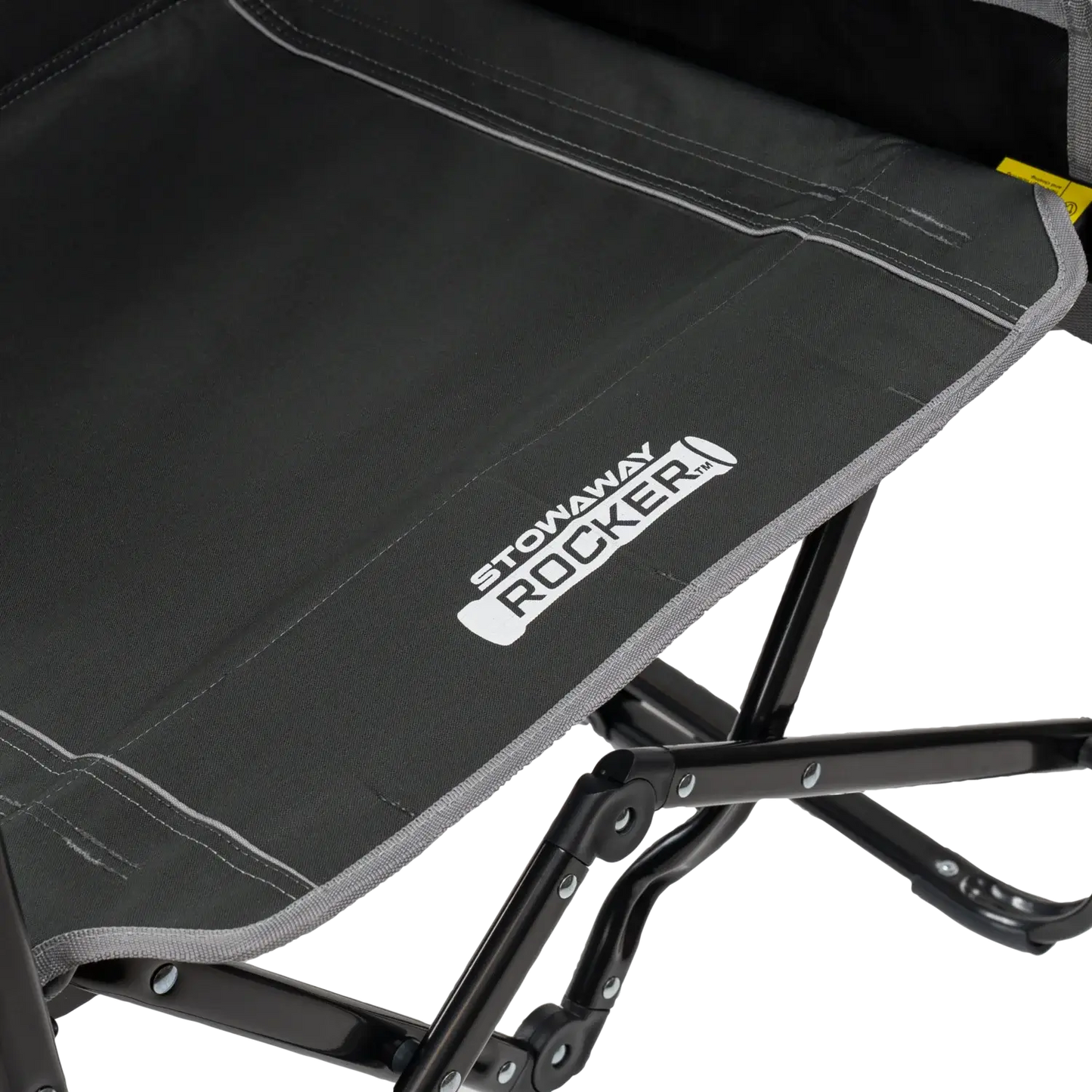 Smooth Motion Stowaway Rocker with Side Table - Choice 253 - Patented Spring-Action Rocking Chair for Camping Detail
