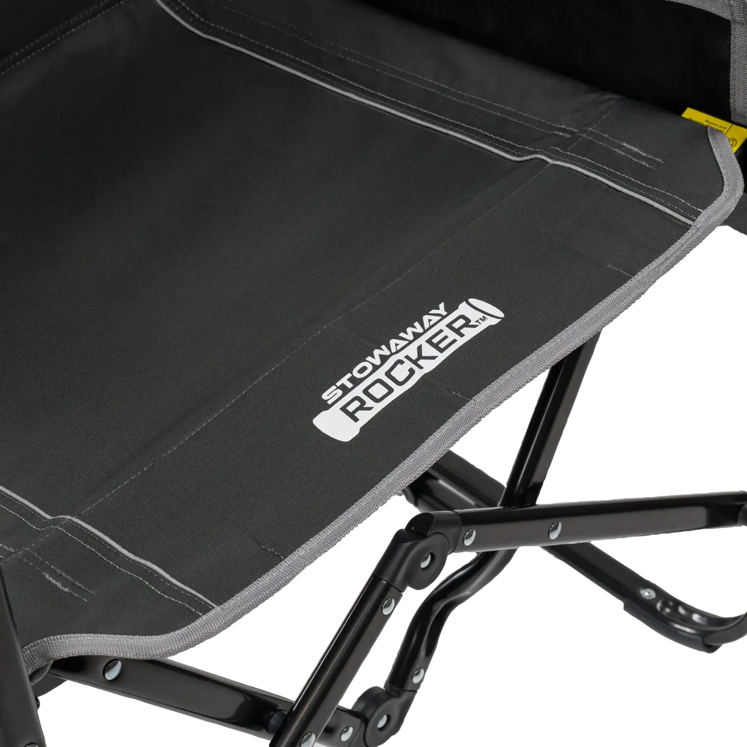 Smooth Motion Stowaway Rocker with Side Table - Choice 253 - Patented Spring-Action Rocking Chair for Camping Detail
