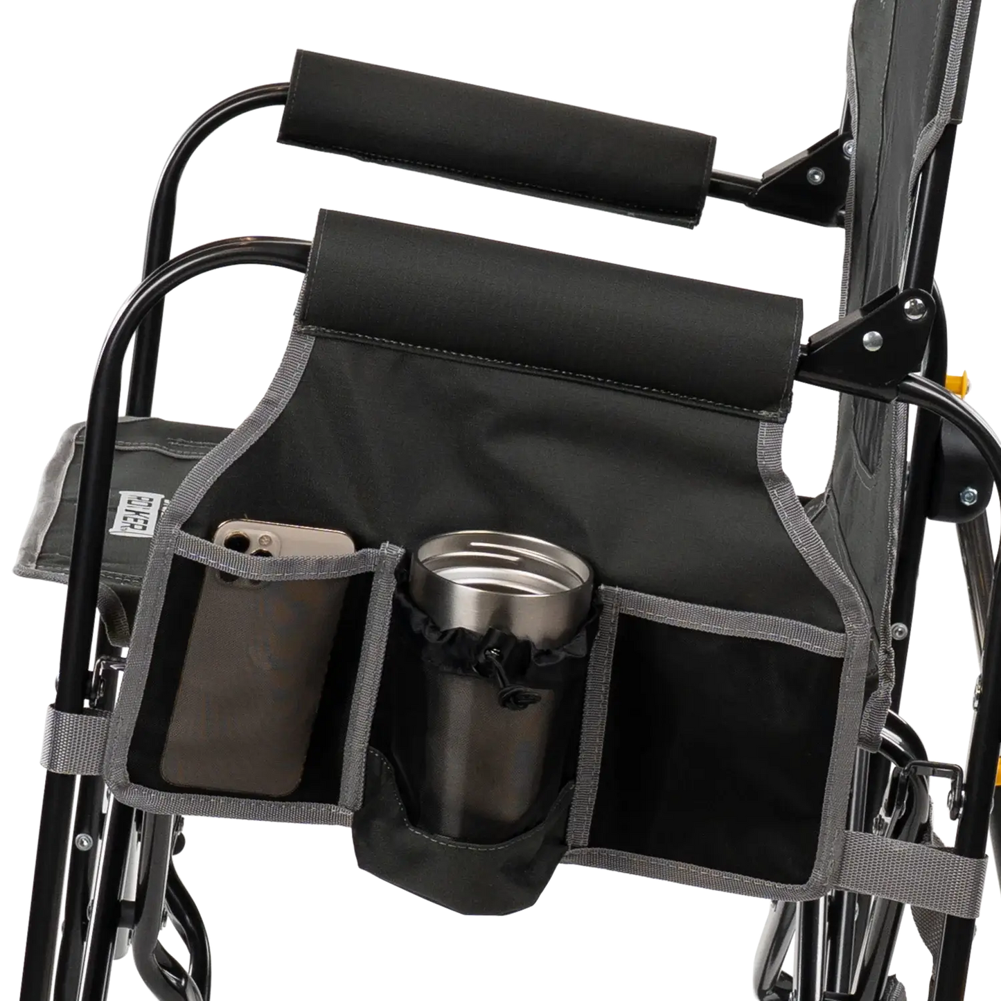 Smooth Motion Stowaway Rocker with Side Table - Choice 253 - Patented Spring-Action Rocking Chair for Camping Detail