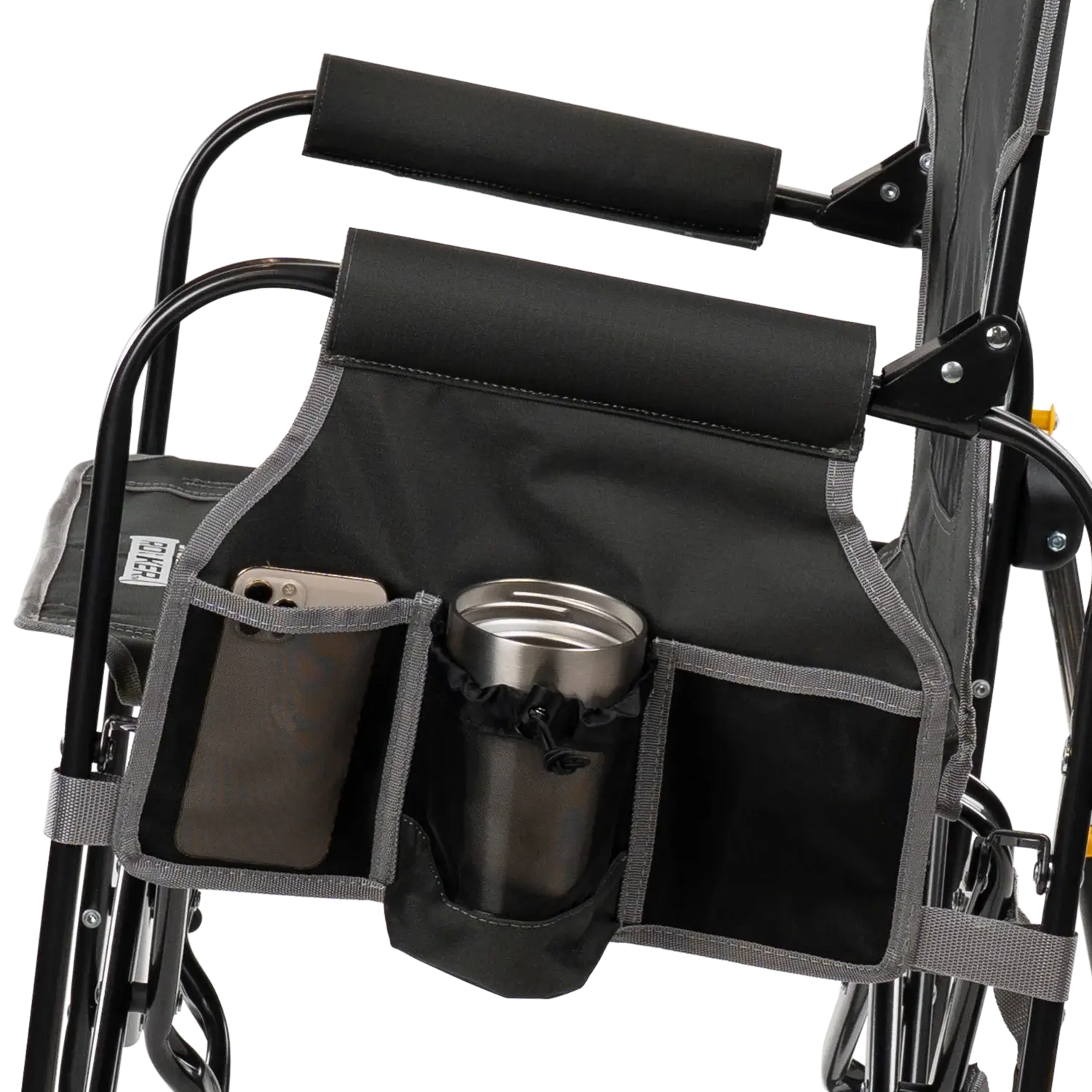 Smooth Motion Stowaway Rocker with Side Table - Choice 253 - Patented Spring-Action Rocking Chair for Camping Detail