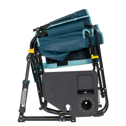 Smooth Motion Stowaway Rocker with Side Table - Choice 253 - Patented Spring-Action Rocking Chair for Camping Detail