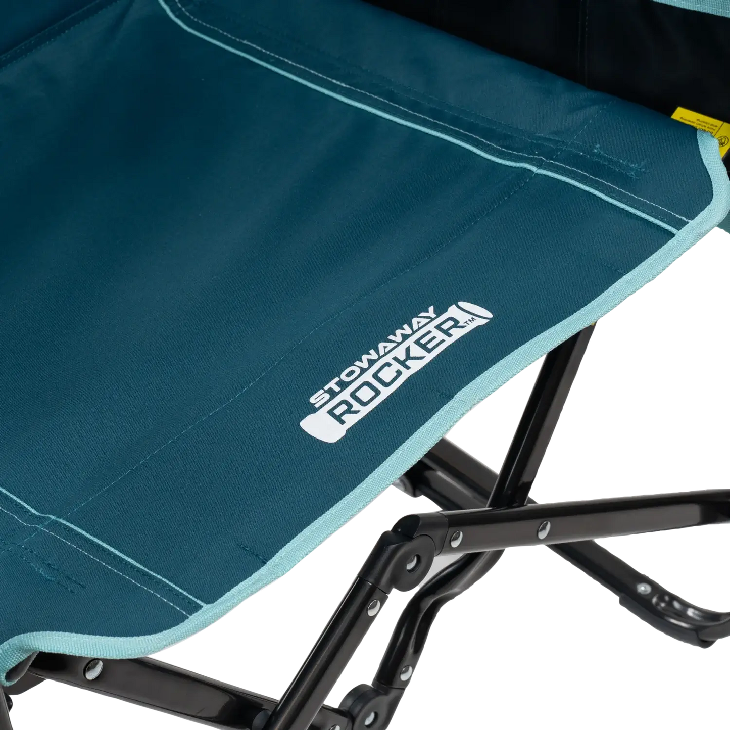 Smooth Motion Stowaway Rocker with Side Table - Choice 253 - Patented Spring-Action Rocking Chair for Camping Detail