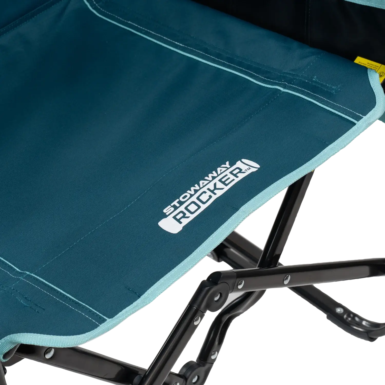Smooth Motion Stowaway Rocker with Side Table - Choice 253 - Patented Spring-Action Rocking Chair for Camping Detail