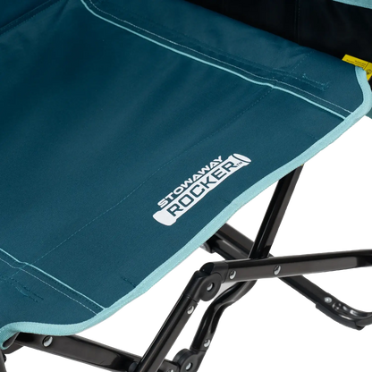 Smooth Motion Stowaway Rocker with Side Table - Choice 253 - Patented Spring-Action Rocking Chair for Camping Detail