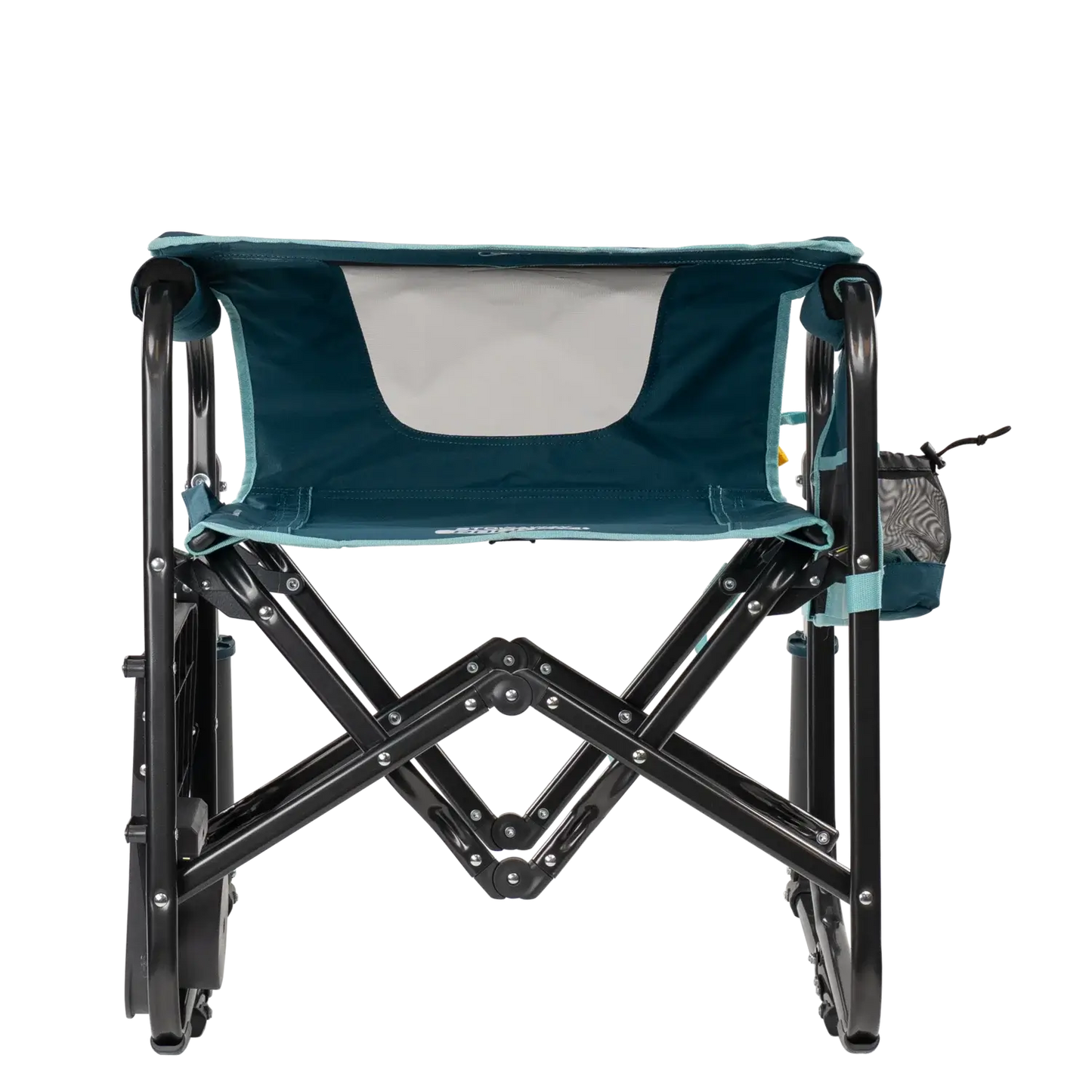 Smooth Motion Stowaway Rocker with Side Table - Choice 253 - Patented Spring-Action Rocking Chair for Camping Detail