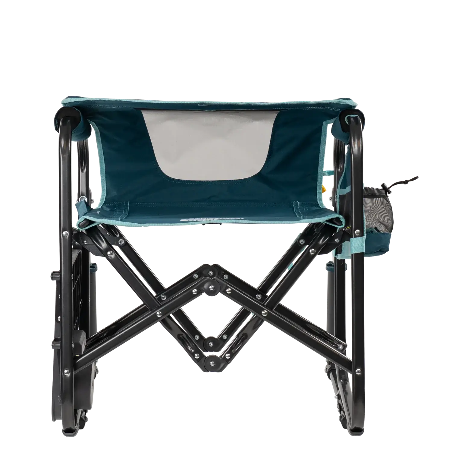 Smooth Motion Stowaway Rocker with Side Table - Choice 253 - Patented Spring-Action Rocking Chair for Camping Detail