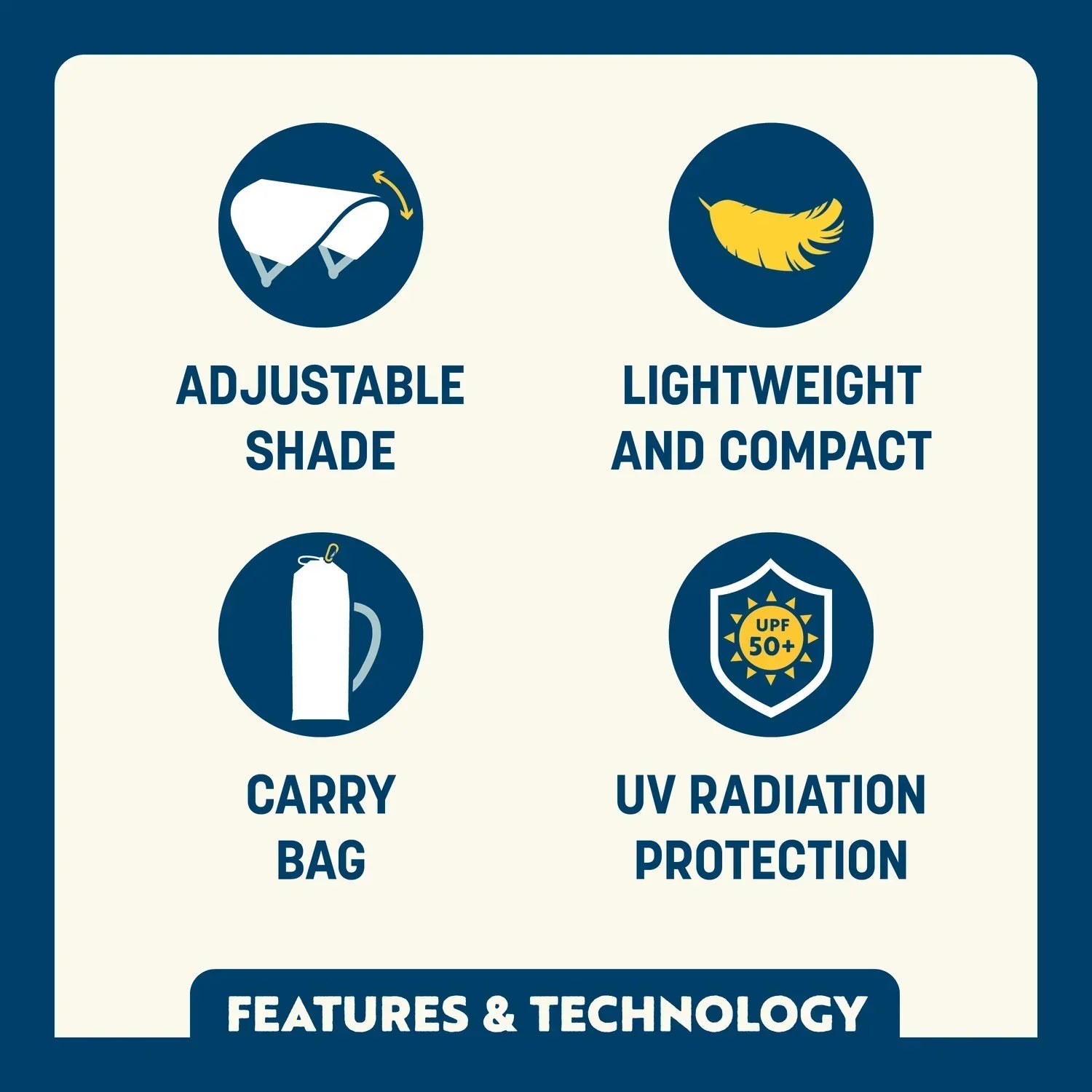Advanced SunShade Accessory - USA Anniversary Deluxe - Choice 917 - Gear for Camping & Outdoor Travel Detail