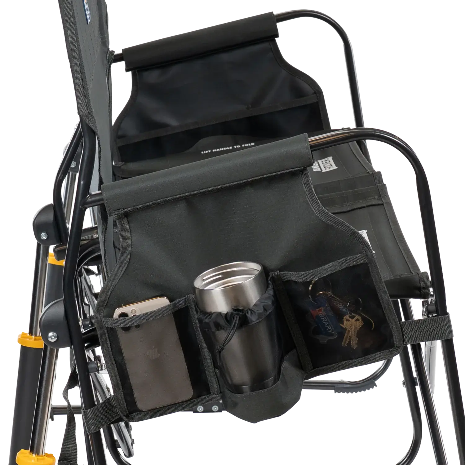 Luxury Camp Tandem Rocker - Choice 227 - Patented Spring-Action Rocking Chair for Camping Detail