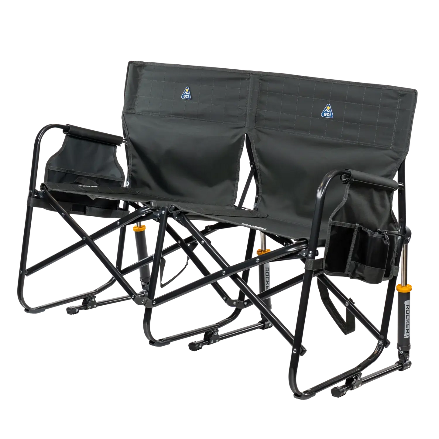 Luxury Camp Tandem Rocker - Choice 227 - Patented Spring-Action Rocking Chair for Camping Detail