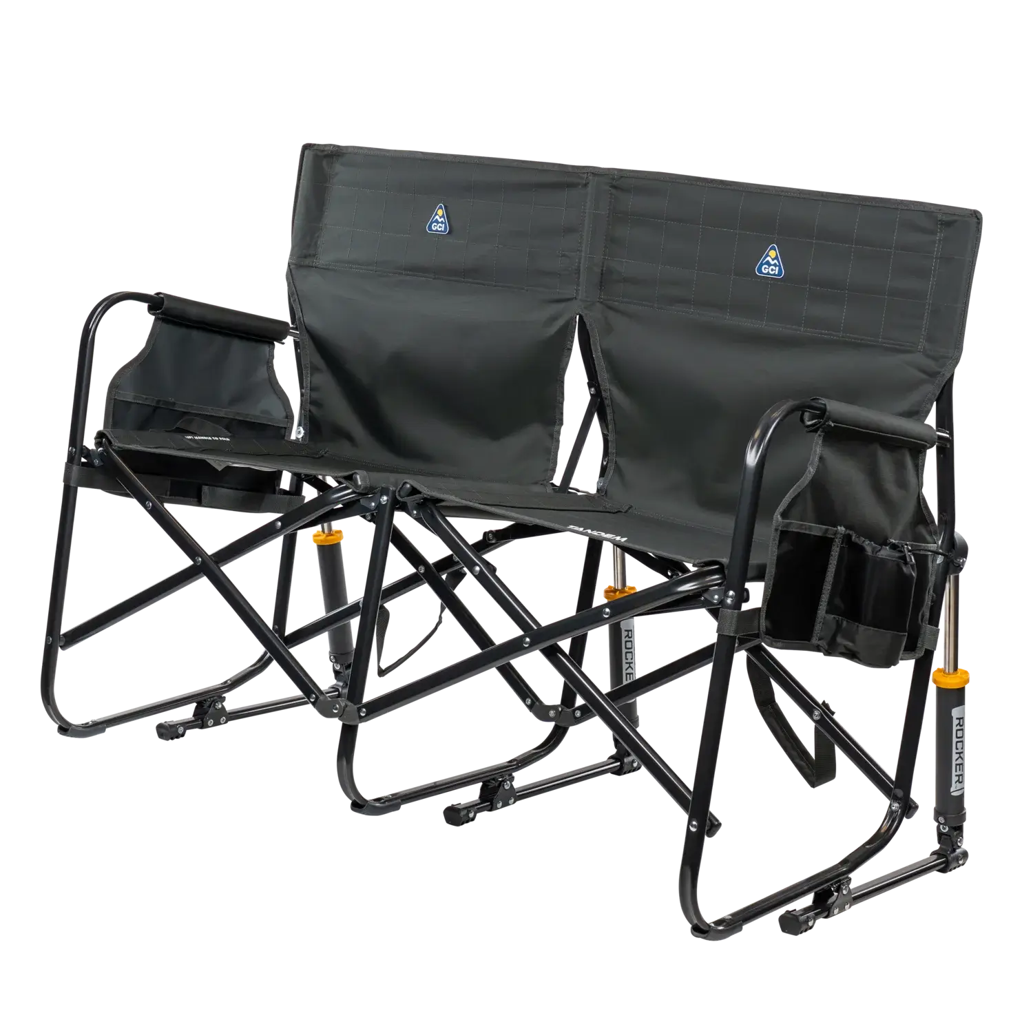 Luxury Camp Tandem Rocker - Choice 227 - Patented Spring-Action Rocking Chair for Camping Detail